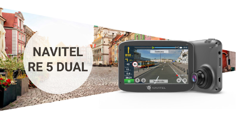 NAVITEL avto kamera in navigacija RE 5 Dual, 2v1, Full HD 1080p, GPS ...